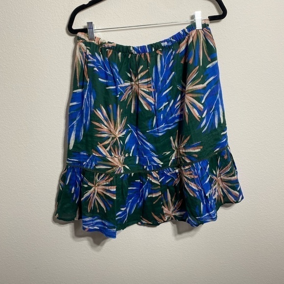 Birds of Paradis Bohemian Skirt Green - Picture 5 of 6